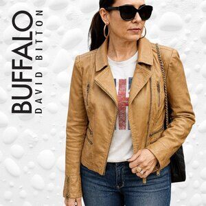 BUFFALO David Bitton Faux Leather Jacket – Size Large